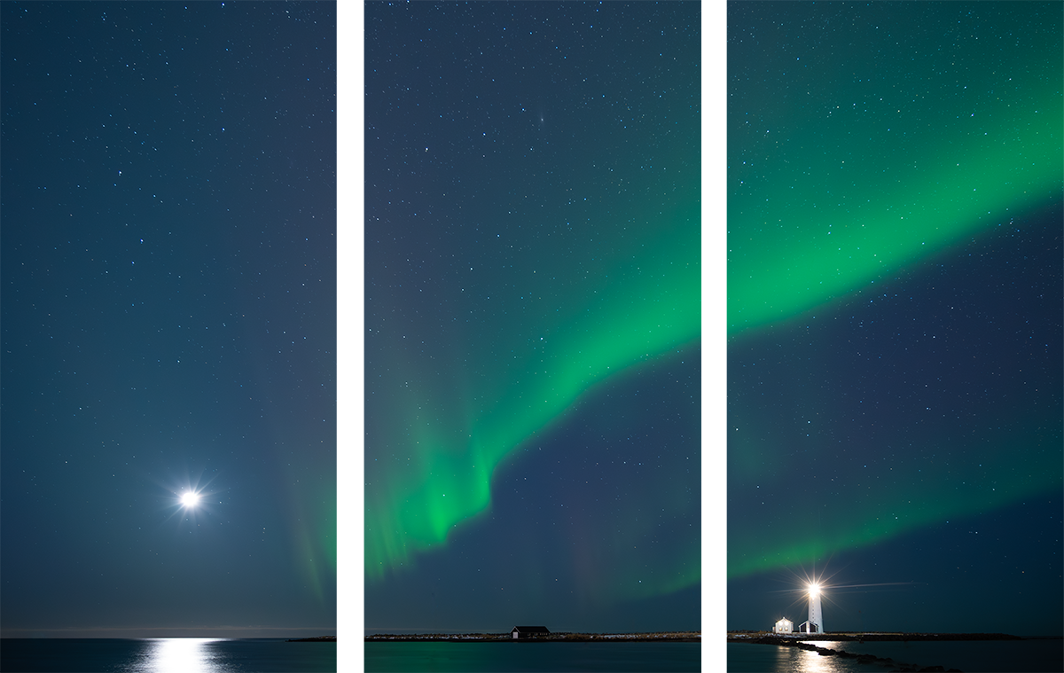 norðurljós átta (Dreiteilig)